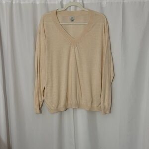 a new day Soft Beige V-Neck Sweater